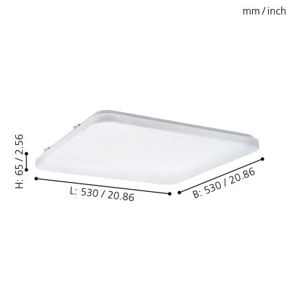 Eglo - Φως οροφής LED LED/49,5W/230V