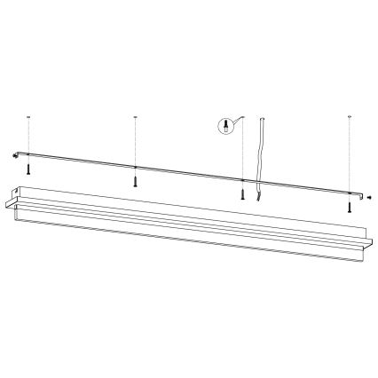 Eglo - Φως οροφής LED LED/25W/230V