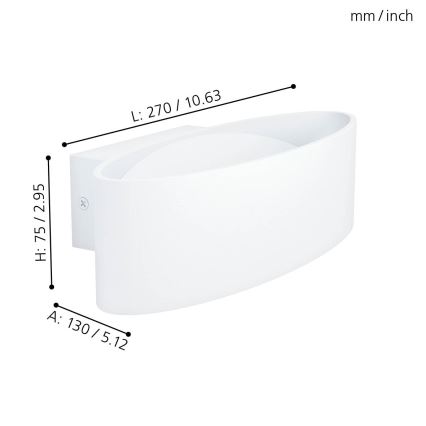 Eglo - Φως τοίχου LED LED/10W/230V