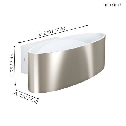 Eglo - Φως τοίχου LED LED/10W/230V