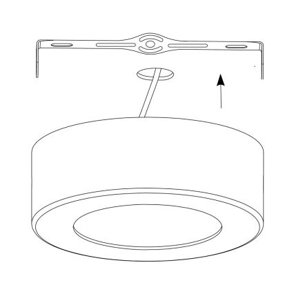 Eglo - Φως οροφής dimmer LED RGB FUEVA-C LED/21W/230V