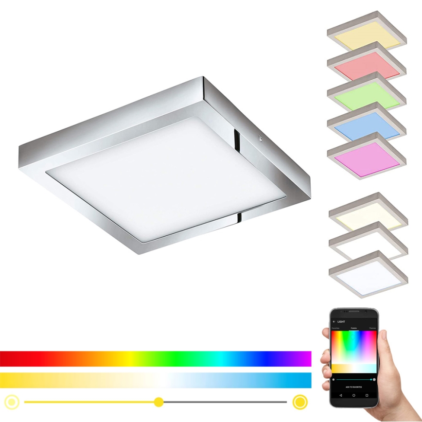 Eglo - Φωτιστικό οροφής dimmer LED RGB FUEVA-C LED/21W/230V Bluetooth