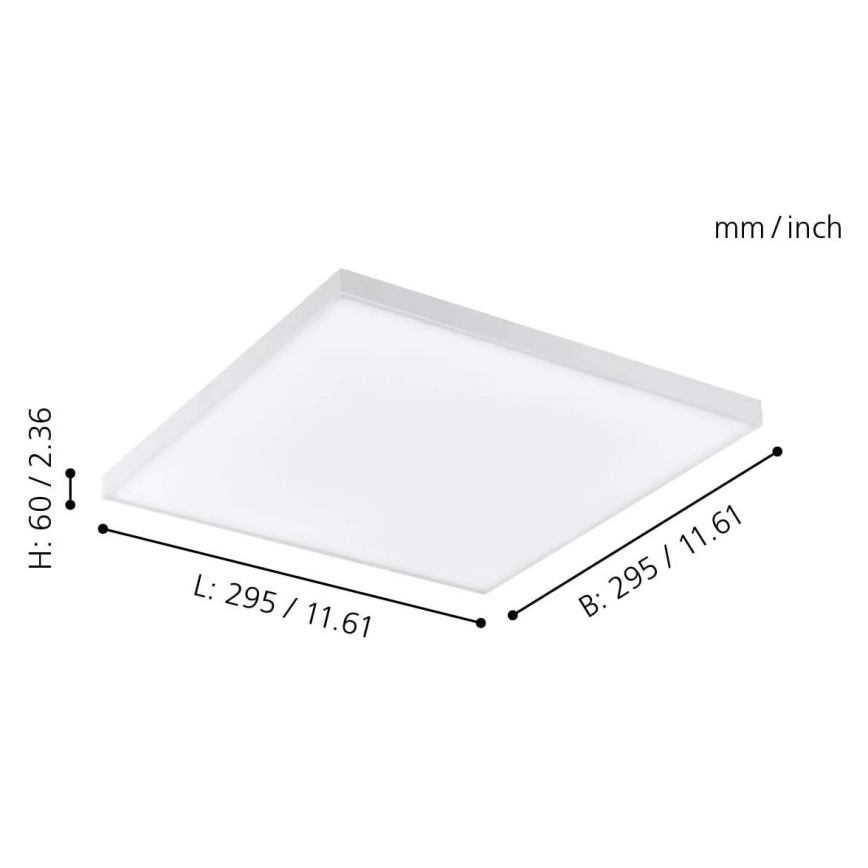 Eglo - LED RGB dimmable φωτιστικό οροφής TURCONA-C LED/15W/230V + τηλεχειριστήριο