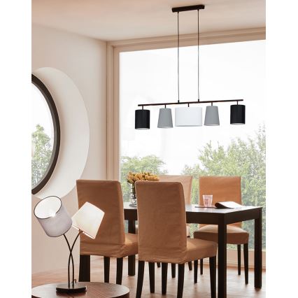 Eglo - Πολύφωτο σε σχοινί 5xE14/25W/230V