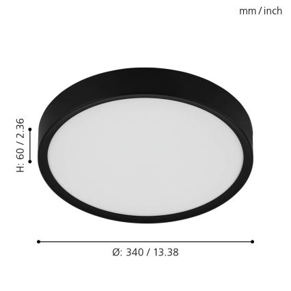 Eglo - Φως οροφής LED LED/16,8W/230V