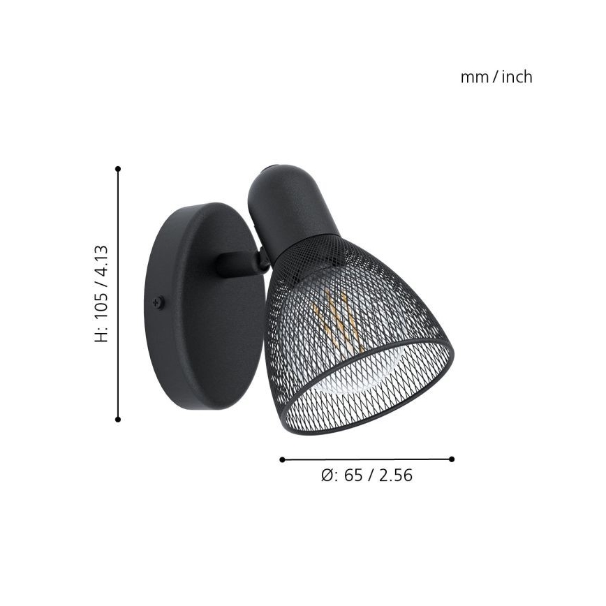 Eglo - Προβολέας τοίχου 1xE14/28W/230V