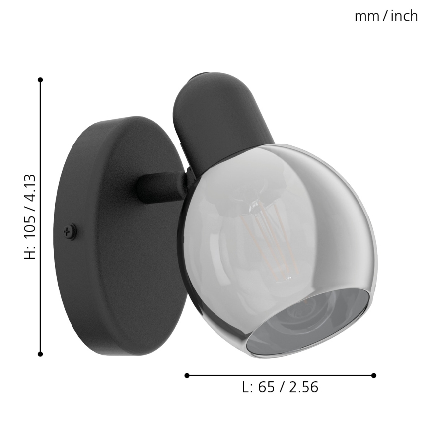 Eglo - Προβολέας τοίχου 1xE14/10W/230V
