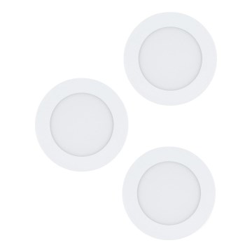 Eglo 98631 - Σετ 3 τεμαχίων χωνευτά φωτιστικά FUEVA LED/5W/230V, διάμ. 12 εκ.