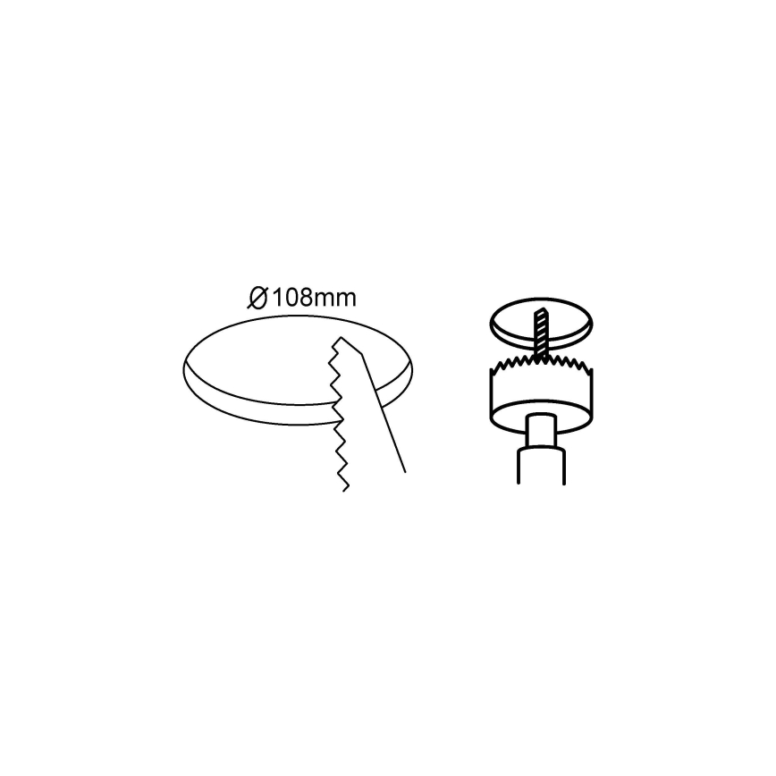 Eglo 98631 - Σετ 3 τεμαχίων χωνευτά φωτιστικά FUEVA LED/5W/230V, διάμ. 12 εκ.