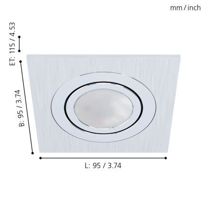 Eglo - Κρεμαστό φως οροφής LED 1xGU10/5W/230V