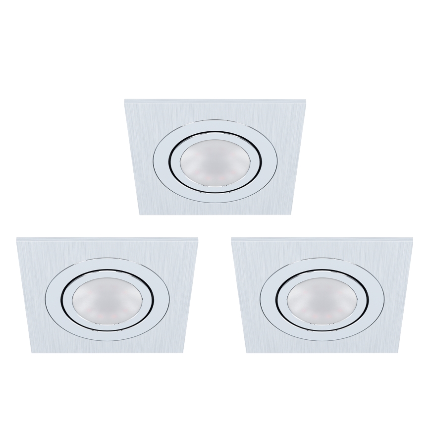 Eglo - ΣΕΤ 3xLED Χωνευτό φως AREITIO 3xGU10/5W/230V