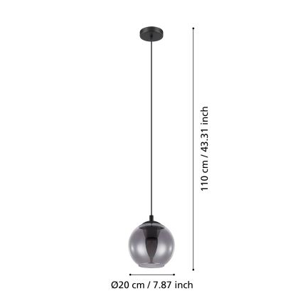 Eglo - Πολύφωτο σε σχοινί 1xE27/40W/230V