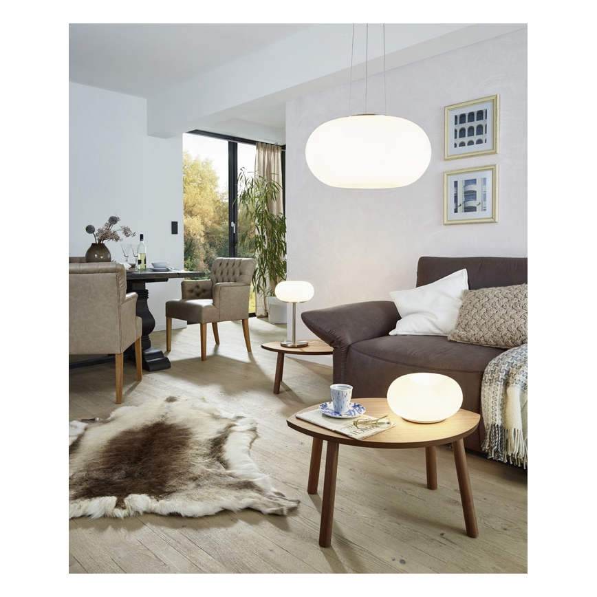 Eglo - Επιτραπέζιο φωτιστικό LED RGB με ρύθμιση φωτεινότητας OPTICA-C LED/16W/230V διάμ. 27,5 εκ.