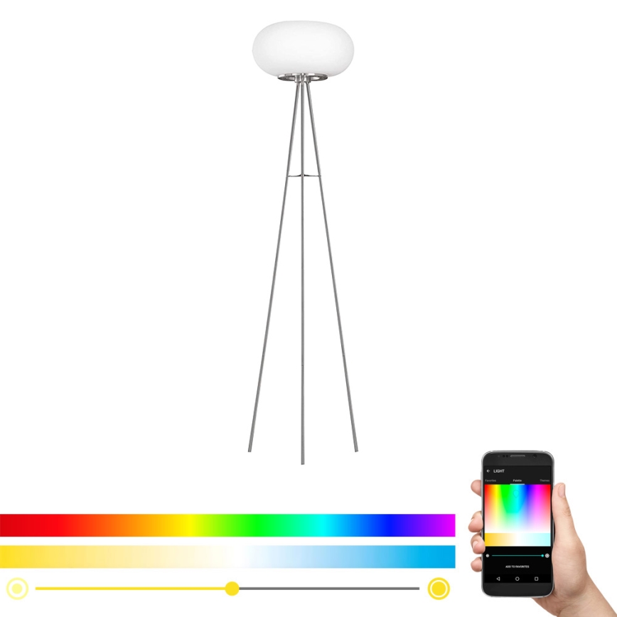 Eglo - LED RGB Dimmable φωτιστικό δαπέδου OPTICA-C LED/17W/230V διάμετρος 56 cm