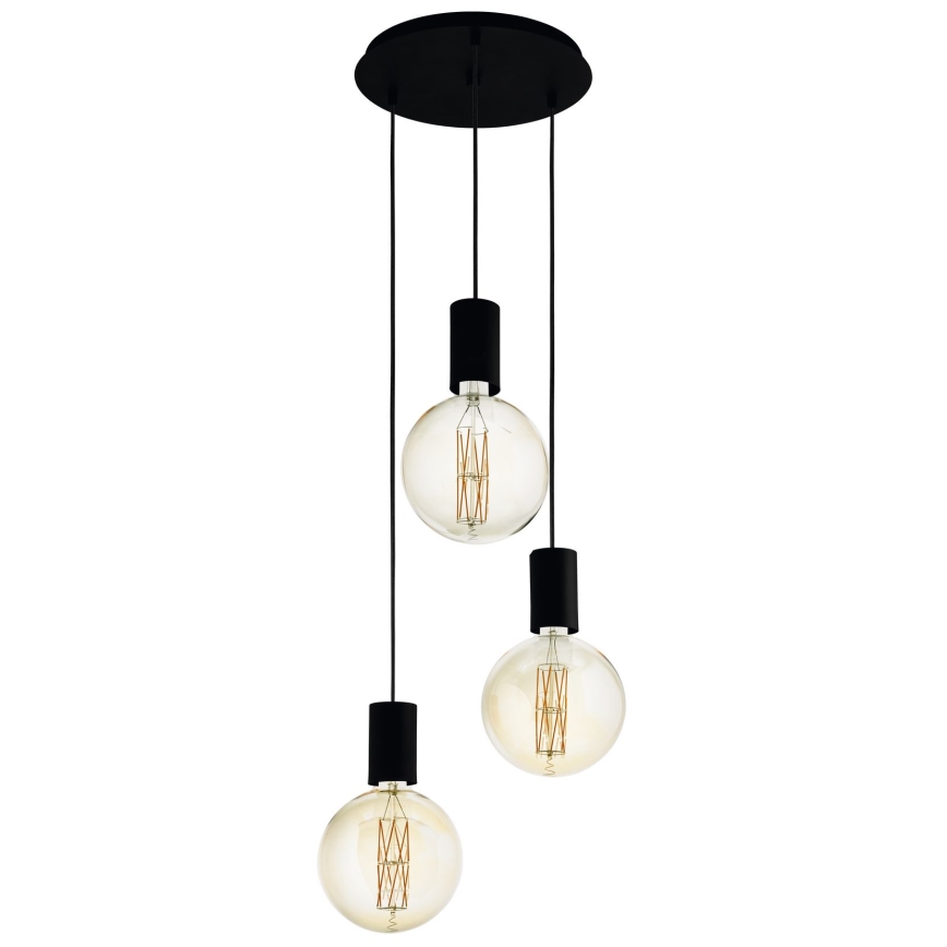 Eglo - Πολύφωτο σε σχοινί 3xE27/40W/230V