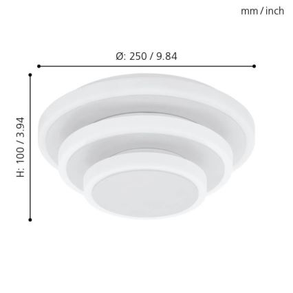 Eglo - Φως οροφής LED LED/11,4W/230V + LED/8,6W + LED/5,4W