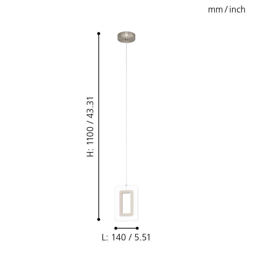 Eglo - Πολύφωτο LED σε σχοινί LED/5,4W/230V