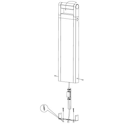 Eglo - Λάμπα εξωτερικού χώρου LED LED/4,8W/230V IP44