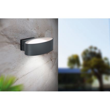 Eglo - Φως τοίχου εξωτερικού χώρου LED LED/10W/230V IP44