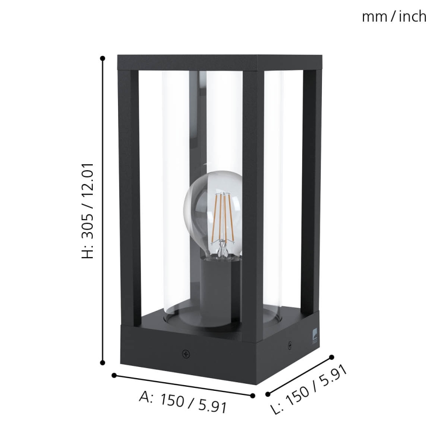 Eglo - Λάμπα εξωτερικού χώρου 1xE27/40W/230V IP54