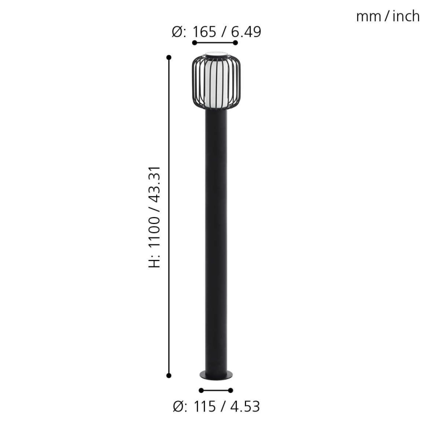 Eglo - Λάμπα εξωτερικού χώρου 1xE27/28W/230V IP44