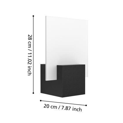 Eglo 98745 - LED επιτοίχιο φωτιστικό εξωτερικού χώρου ADAMELLO LED/6W/230V IP44