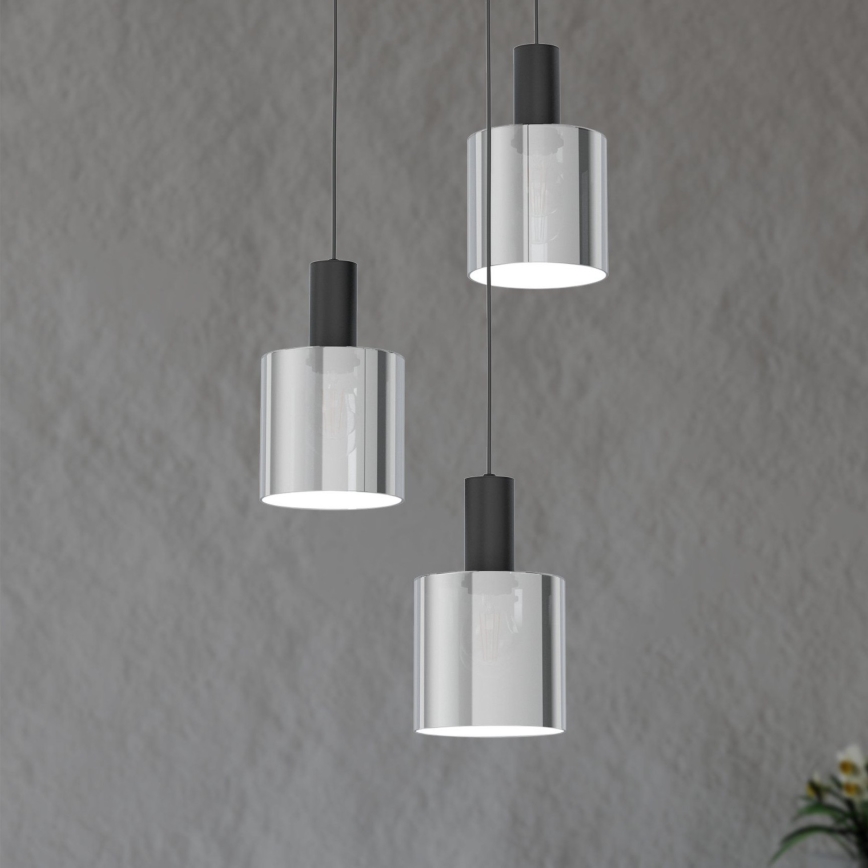 Eglo - Πολύφωτο σε σχοινί 3xE27/40W/230V