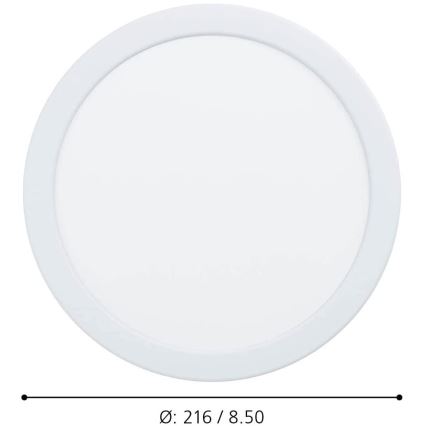 Eglo - LED Dimmable χωνευτό φωτιστικό μπάνιου LED/16,5W/230V IP44 ZigBee