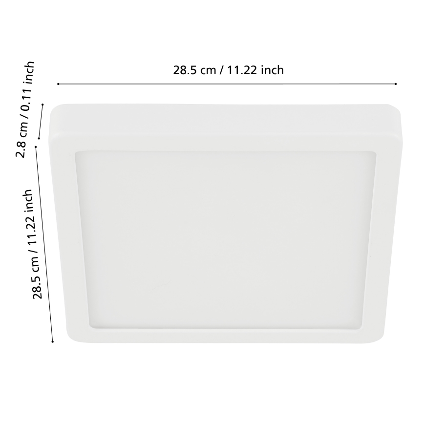 Eglo - LED Dimmable φωτιστικό οροφής μπάνιου LED/19,5W/230V 2700-6500K IP44 ZigBee