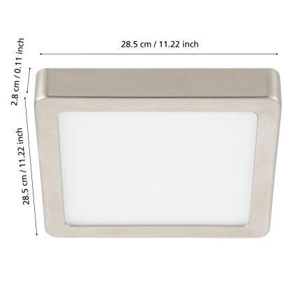Eglo - LED Dimmable φωτιστικό οροφής μπάνιου LED/19,5W/230V 2700-6500K IP44 ZigBee