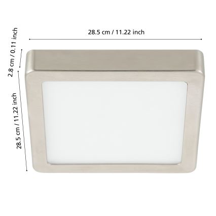 Eglo - LED Dimmable φωτιστικό οροφής μπάνιου LED/19,5W/230V 2700-6500K IP44 ZigBee