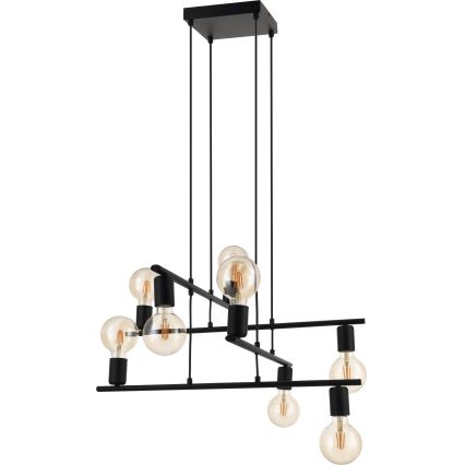 Eglo - Πολύφωτο σε σχοινί 8xE27/40W/230V