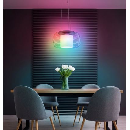 Eglo - Ρυθμιζόμενο LED φωτιστικό οροφής RGB με καλώδιο BRIAGLIA-C LED/24,8W/230V
