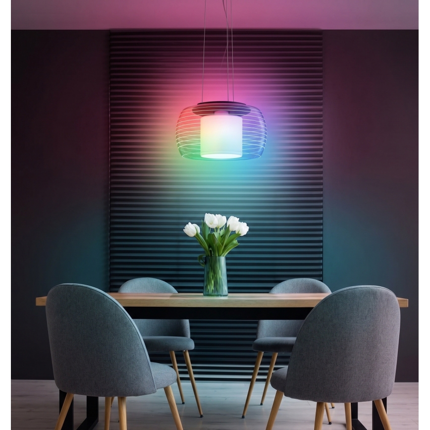 Eglo - Ρυθμιζόμενο LED φωτιστικό οροφής RGB με καλώδιο BRIAGLIA-C LED/24,8W/230V