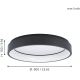 Eglo - LED RGB Dimming φωτιστικό οροφής MARGHERA-C LED/27W/230V