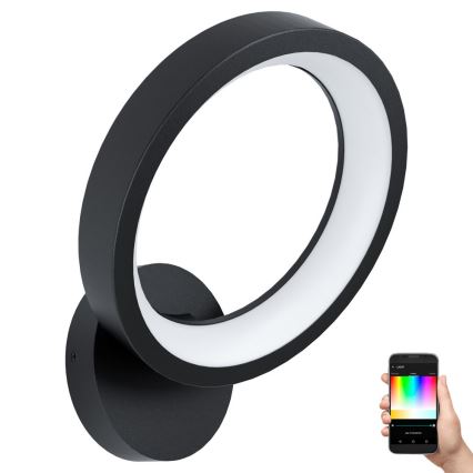 Eglo 99028 - LED RGB ρυθμιζόμενο επιτοίχιο φωτιστικό MARGHERA-C LED/16W/230V