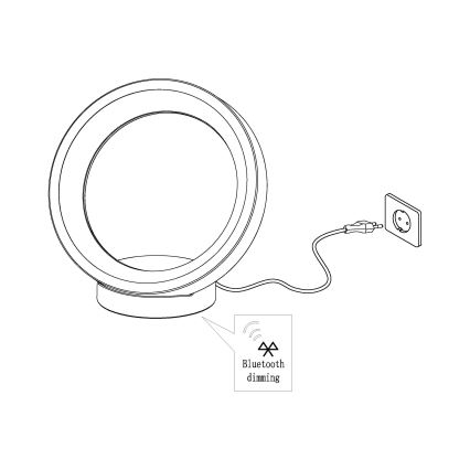 Eglo - LED RGB Επιτραπέζια λάμπα dimmer MARGHERA-C LED/16W/230V