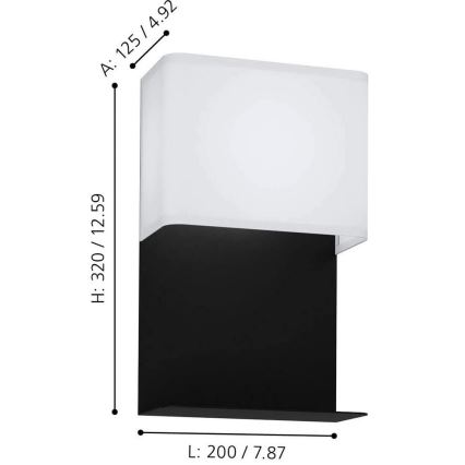 Eglo - Φως τοίχου LED LED/5,4W/230V