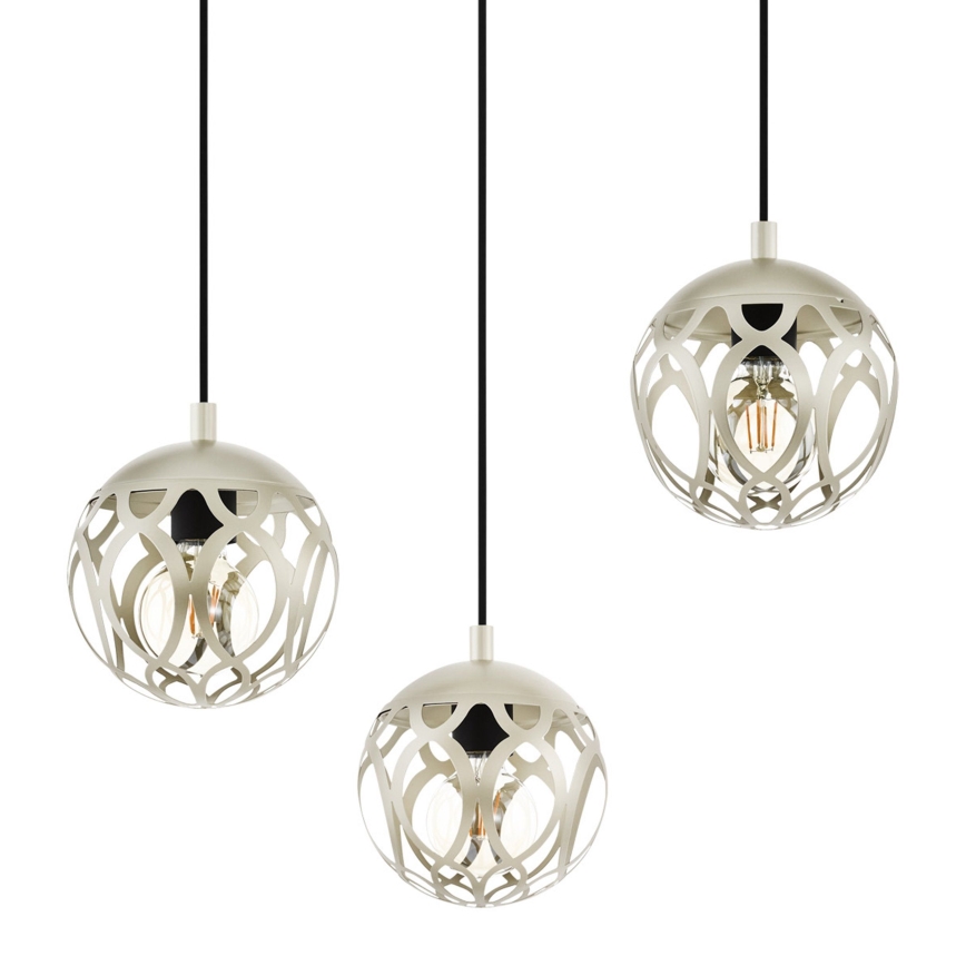 Eglo - Πολύφωτο σε σχοινί 3xE27/60W/230V