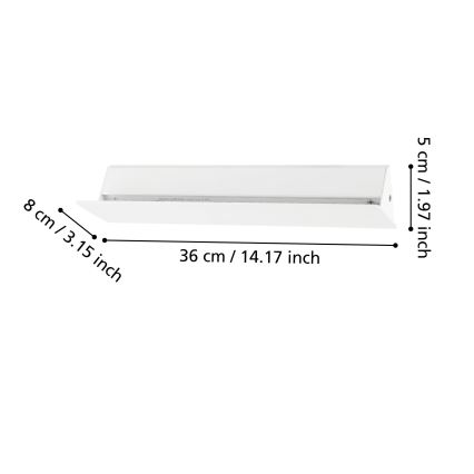 Eglo - Φως τοίχου LED LED/12W/230V