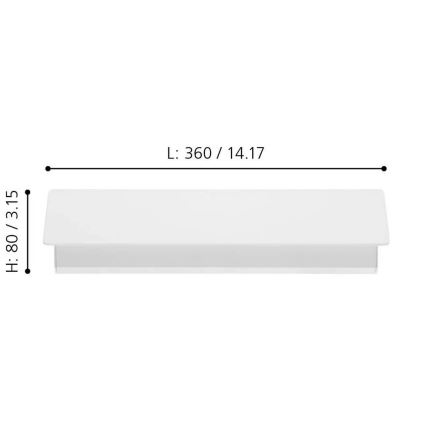 Eglo - Φως τοίχου LED LED/12W/230V