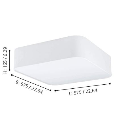 Eglo - Φως οροφής 5xE27/25W/230V