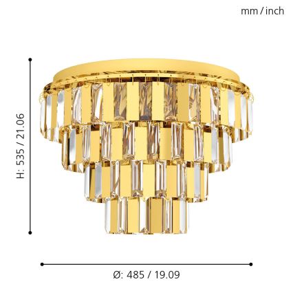 Eglo - Πολύφωτο σε αλυσίδα 7xE14/40W/230V