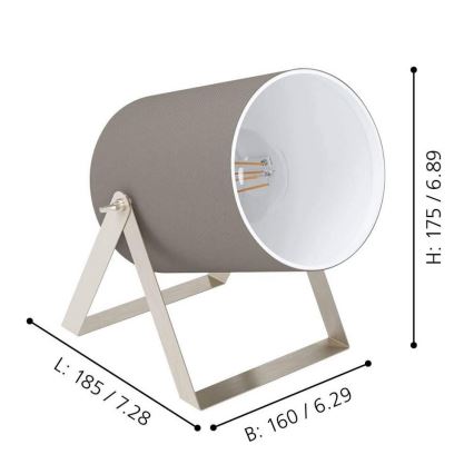 Eglo - Eπιτραπέζιο φωτιστικό 1xE27/25W/230V