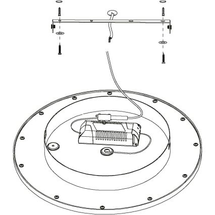 Eglo - LED RGB Dimming φωτιστικό οροφής TURCONA-C LED/15W/230V + RC