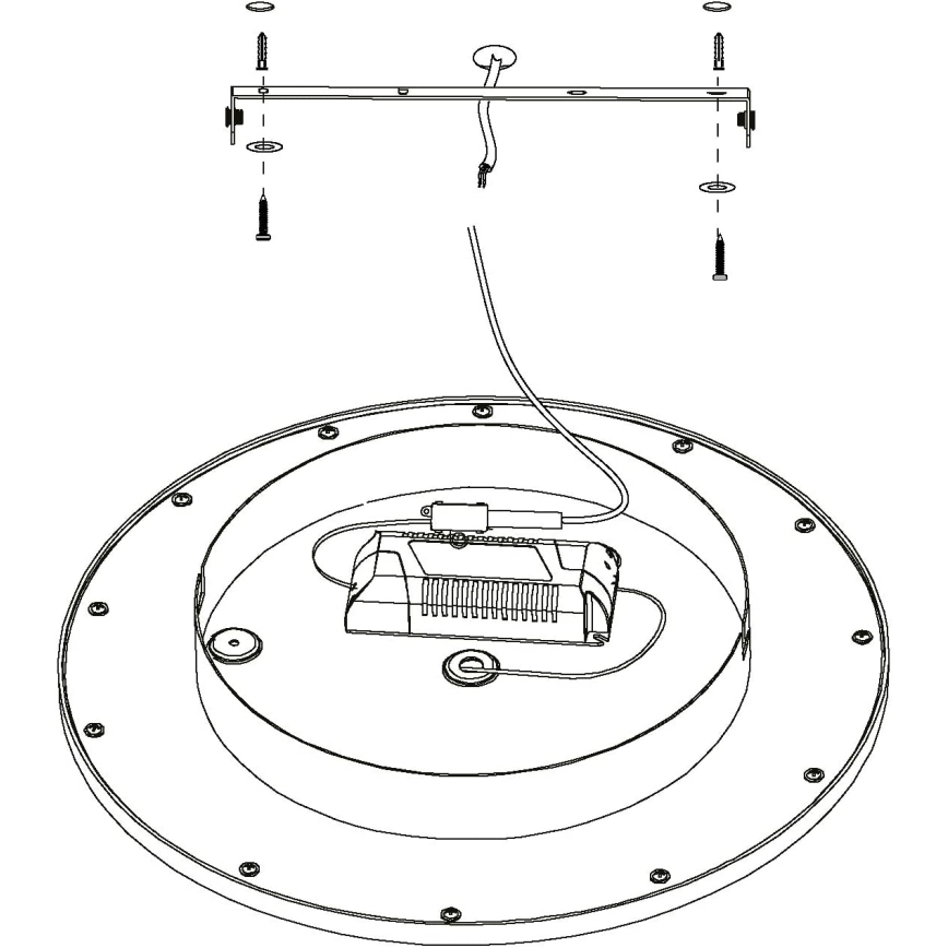 Eglo - LED RGB Dimming φωτιστικό οροφής TURCONA-C LED/20W/230V + RC