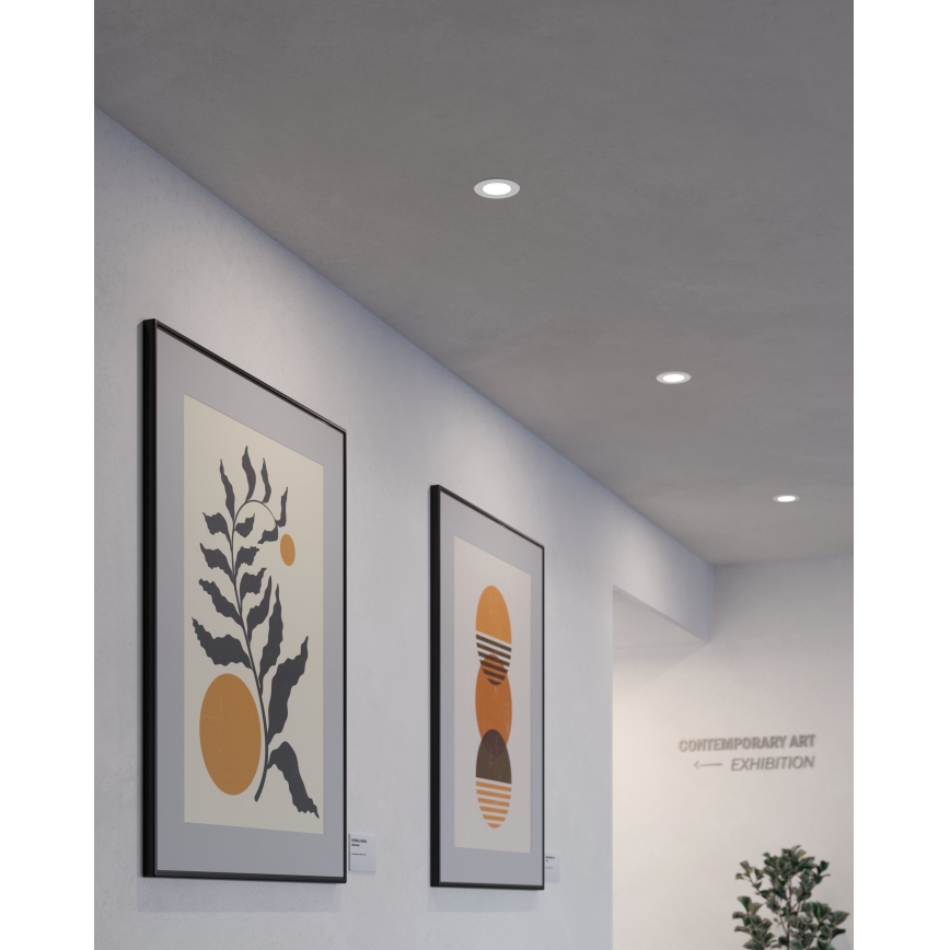 Eglo - Σετ 3 τεμ. εντοιχισμένων φωτιστικών LED FUEVA 5, 5 LED/2,7W/230V, Ø 8,6 cm