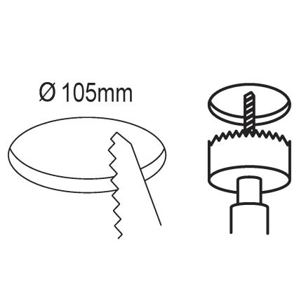 Eglo - LED Dimmable χωνευτό φωτιστικό/5,5W/230V