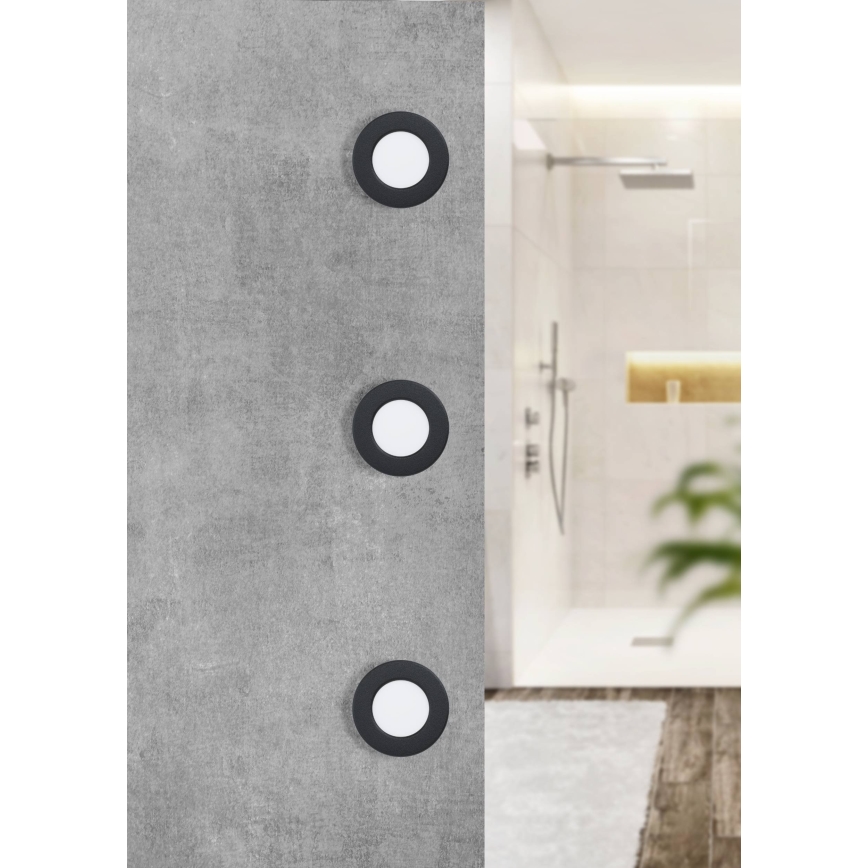 Eglo - LED χωνευτό φωτιστικό μπάνιου LED/2,7W/230V IP44 Ø 8,6 cm