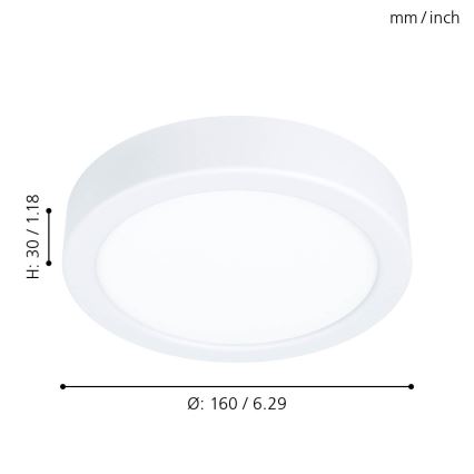 Eglo - Φως οροφής LED LED/10,5W/230V